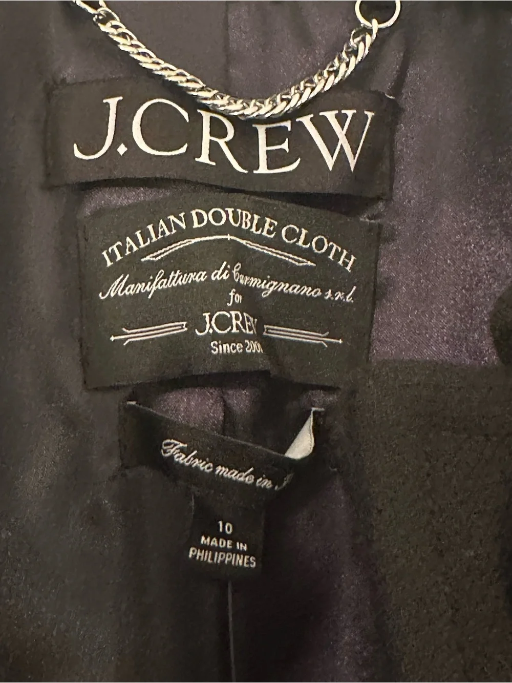 J. Crew measurements pit